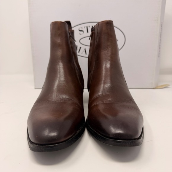Steve Madden Santos Men\'s Brown Leather Chelsea Ankle Boots Size 7M New main image 7
